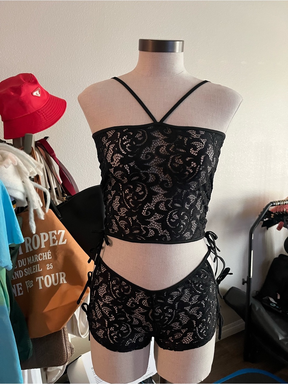 I.AM.GIA - Lisandra Black Lace TOP& Bottom set size small 🎀